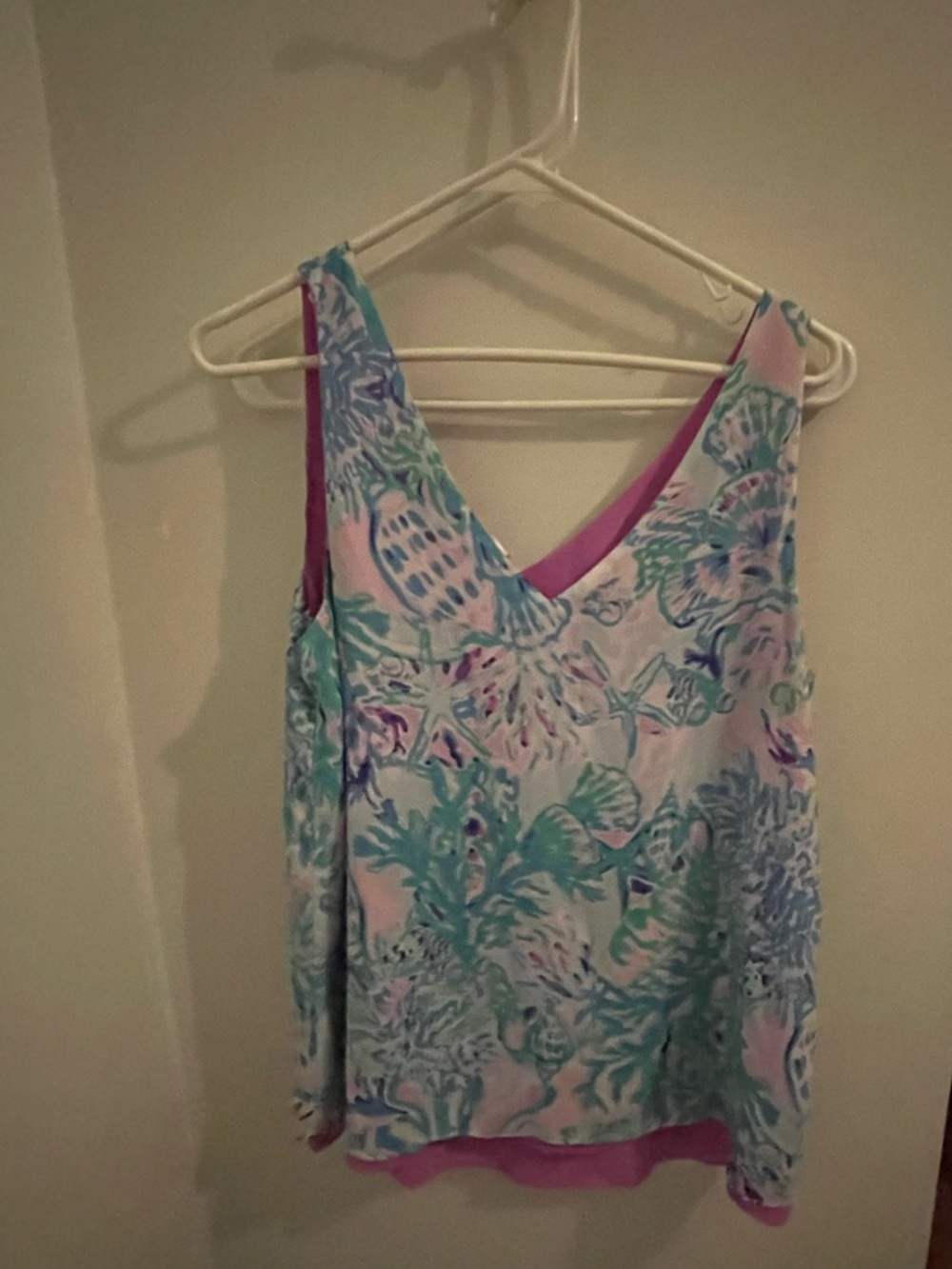 Lilly Pulitzer sleeveless reversible top blouse